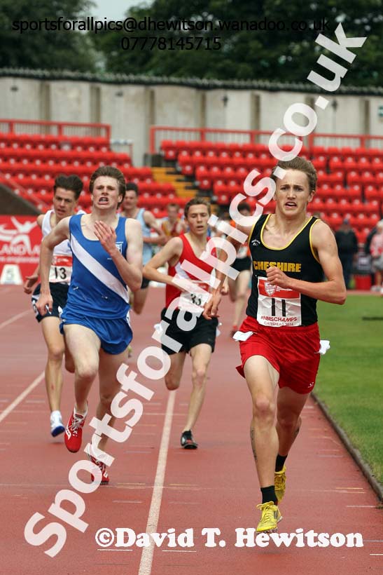 Inter boys 3000 metres, English Schools Track and Field. Photo: David T. Hewitson/Sports for All Pics